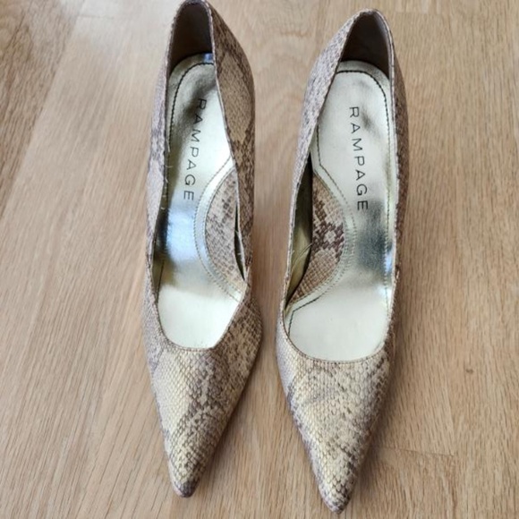 Rampage metallic snakeskin heels 8.5 - Picture 6 of 6